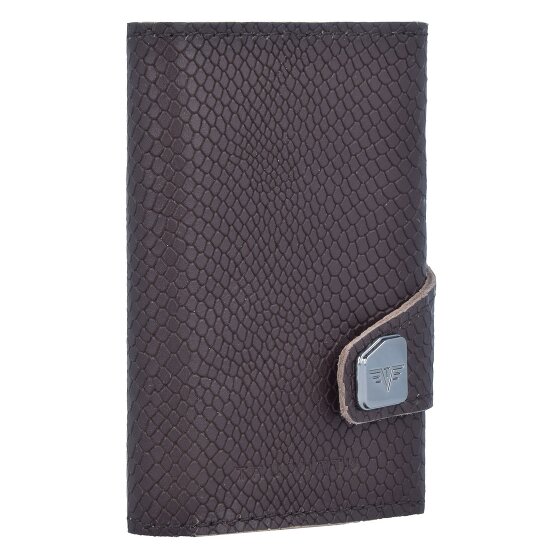 Tru Virtu Funda para tarjetas de crédito Click & Slide Cartera de piel RFID 6,5 cm