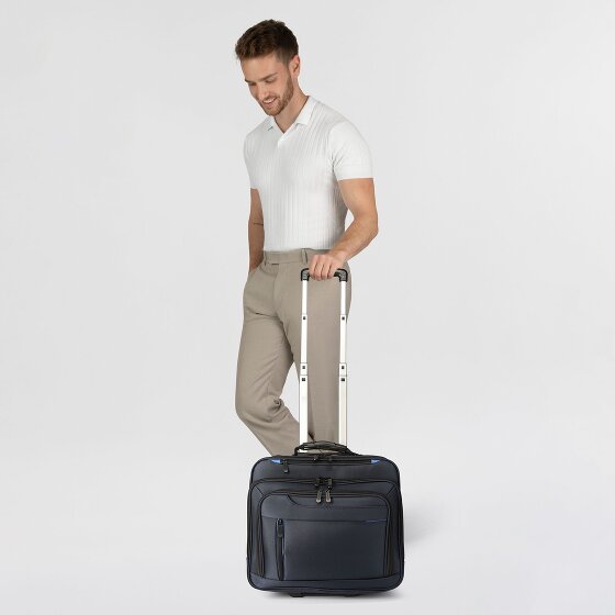 Dermata Trolley de negocios de 2 ruedas Compartimento para portátil de 42 cm