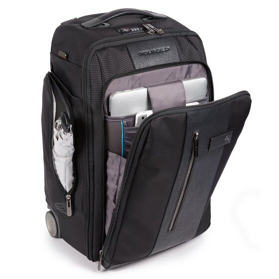 Piquadro Mochila Trolley Brief de 2 ruedas Compartimento para portátil de 53 cm