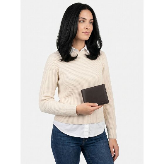 oxmox Leather Cartera Bloqueo RFID Piel natural 10 cm