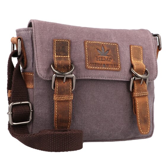 Greenburry Bolso bandolera vintage de cáñamo 22 cm
