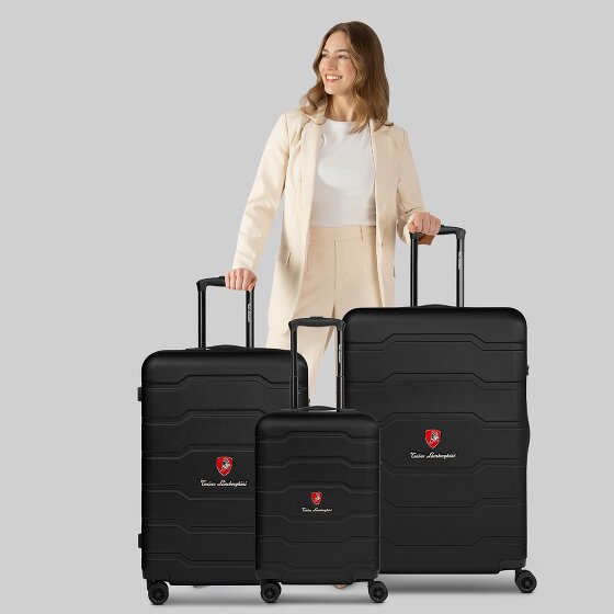 Tonino Lamborghini Bologna 4 ruedas Juego de maletas 3 piezas