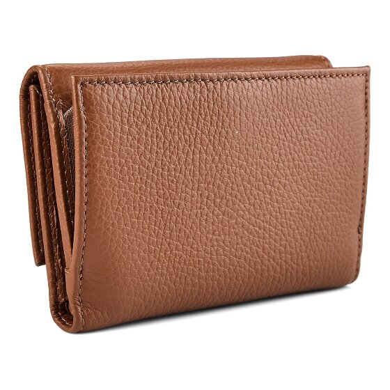 Coccinelle Cartera de piel blanda metalizada 14 cm