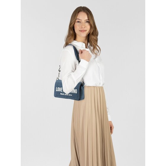 Love Moschino Denim Signature Love Bolsa de hombro 24 cm