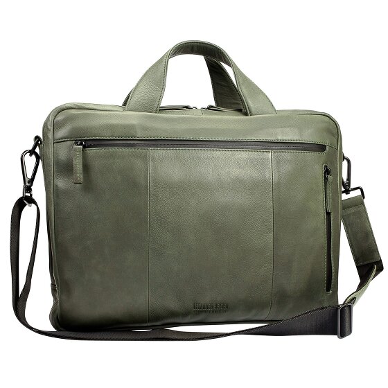 Leonhard Heyden Maletín de cuero Hague con compartimento para el portátil de 40 cm