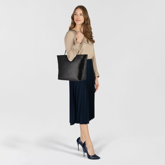 Greenburry Pure Black Bolsa de compras Piel 35 cm Compartimento para el portátil