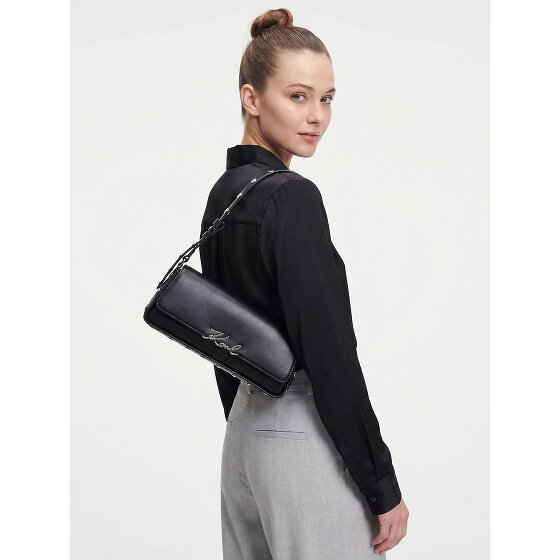 Karl Lagerfeld Signature Bolsa de hombro Piel natural 32 cm