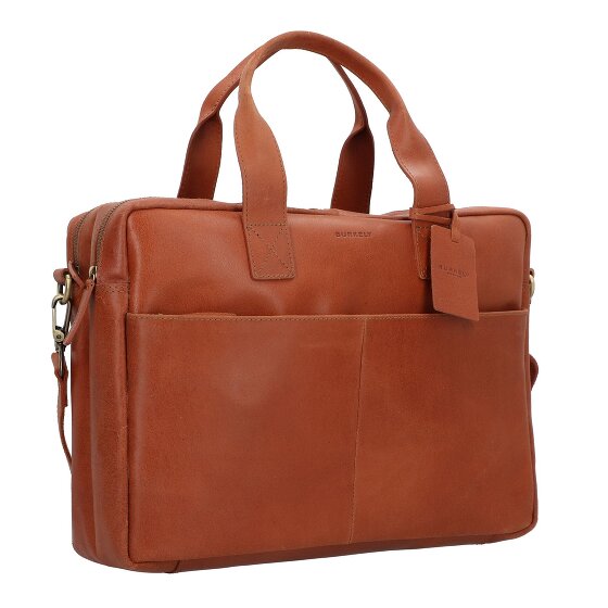 Burkely Maletín Vintage Jesse Piel 42 cm Compartimento Portátil