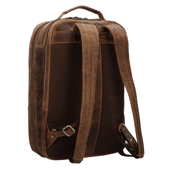 Greenburry Vintage mochila de viaje de cuero 48 cm compartimento para portátil