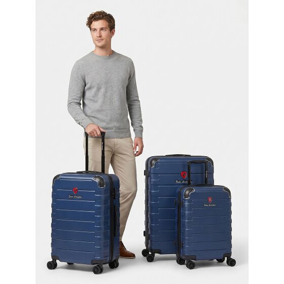 Tonino Lamborghini Tonino Lamborghini Milano Trolley 3-SET con pliegue extensible y Maleta XL