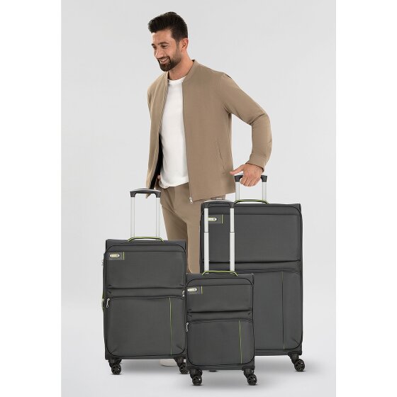 d&n Travel Line 6704 Juego de maletas de 4 ruedas 3pcs.