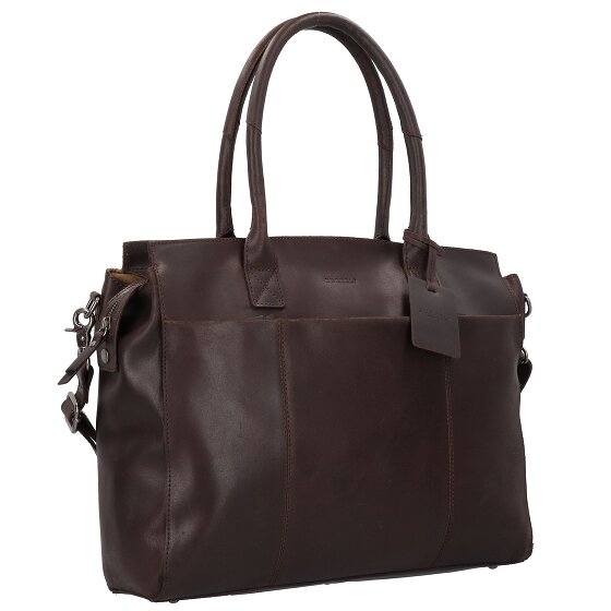 Burkely Vintage Doris Bolso de hombro de cuero 39 cm Compartimento para portátil