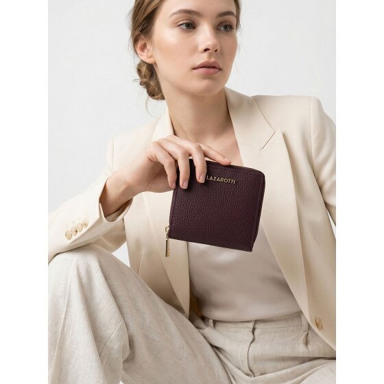 Lazarotti Billetero Bologna Piel Mediano con Cremallera 10 cm