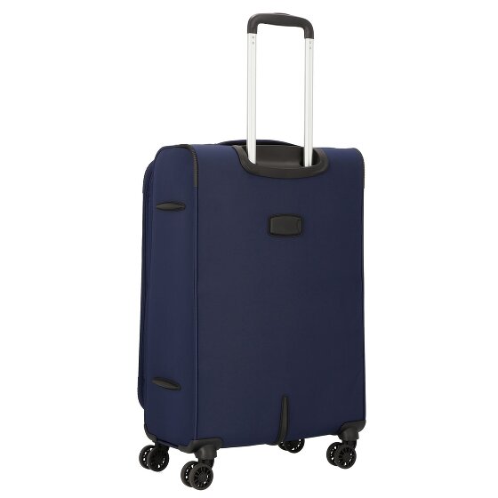 d&n Travel Line 9504 4 ruedas Juego de maletas 3 piezas con pliegue de expansión