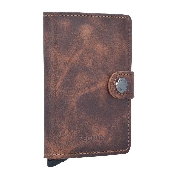 Secrid Miniwallet Vintage Estuche para tarjetas de crédito Cartera de piel RFID 6,5 cm