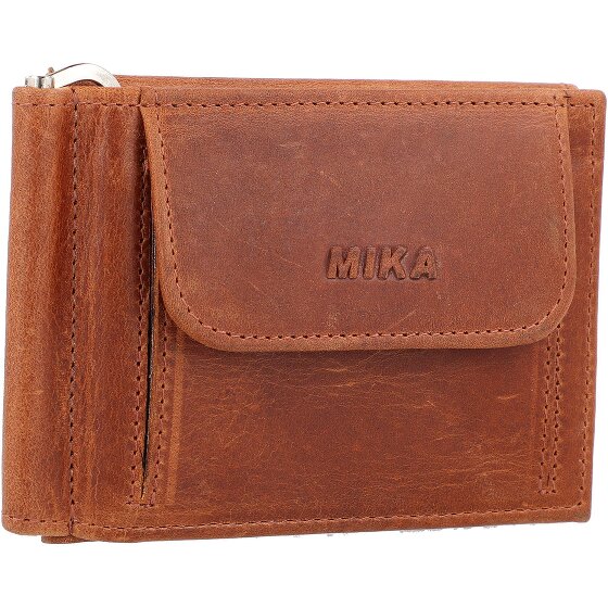 Mika Cartera RFID de cuero 11 cm con clip para billetes