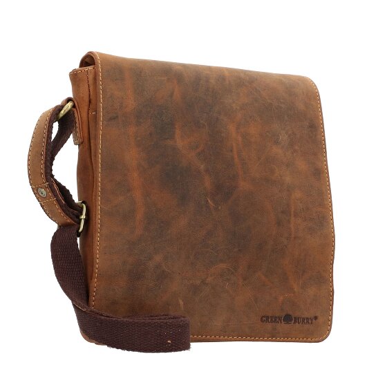 Greenburry Bolsa de hombro vintage de cuero de 23 cm