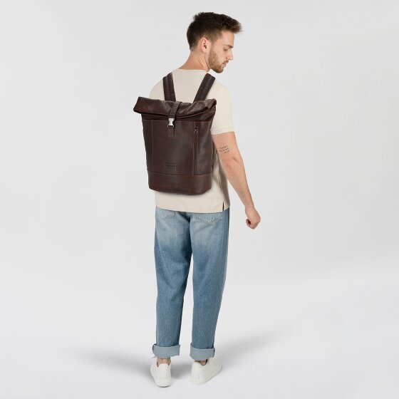 Jack Kinsky Porto Mochila de día Piel 43 cm Compartimento para el portátil