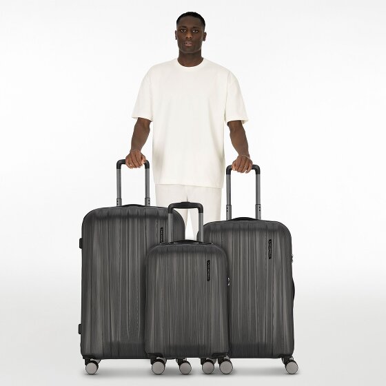 Polestream Moonrock 4 ruedas Juego de maletas 3 piezas con pliegue de expansión