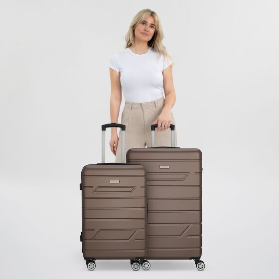 Nowi Bergamo 4 ruedas Juego de maletas 2 piezas