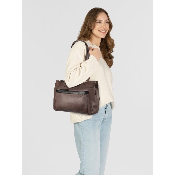 Harbour 2nd Urban Poets Zea Bolsa de compras Piel natural 33 cm