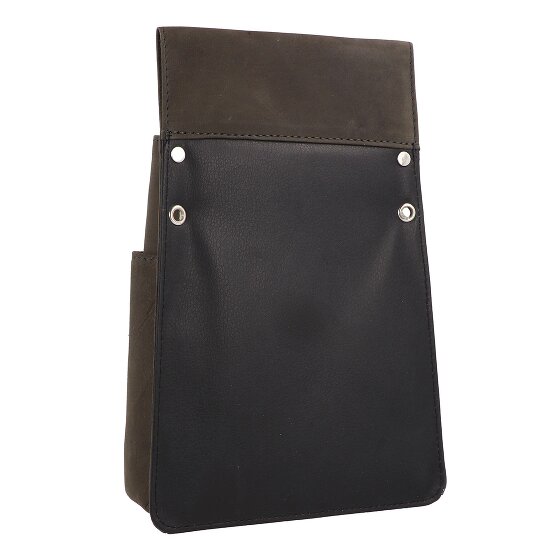 Alassio Cartera de camarero riñonera de cuero 10 cm