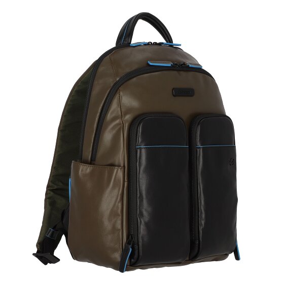 Piquadro Mochila Revamp Azul RFID Piel 39 cm Compartimento para portátil