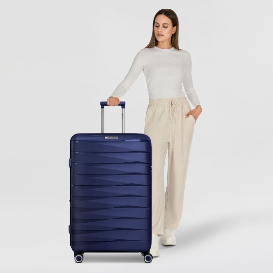 Franky London 4 ruedas Carrito L 74 cm con pliegue de expansión