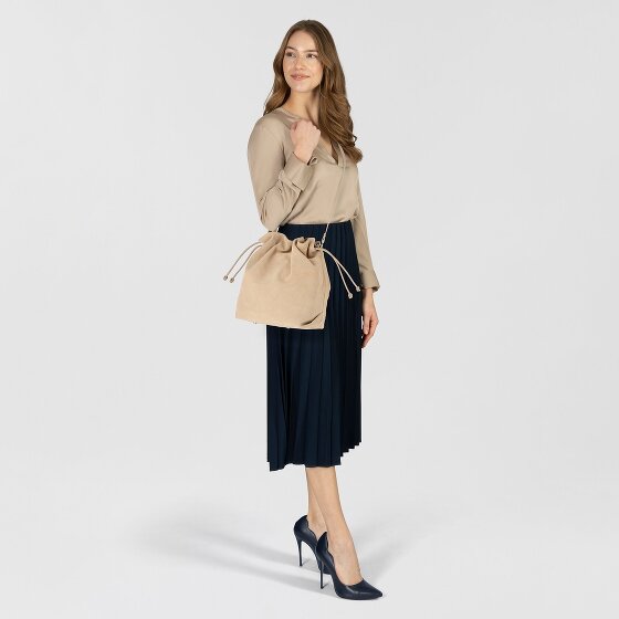 Hey Marly Cool Companion Suede Bolso bucket Piel natural 38 cm