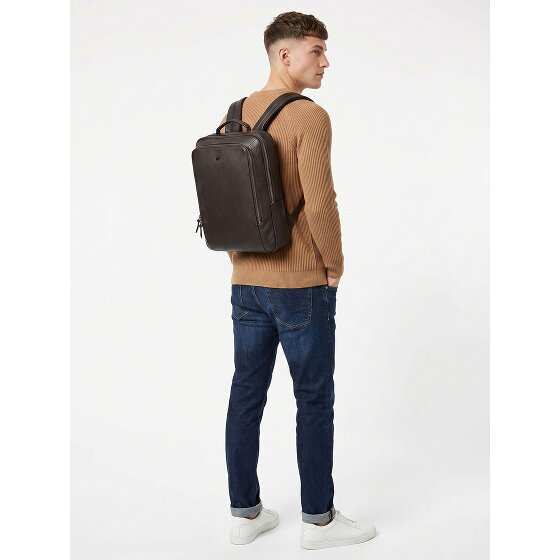 Braun Büffel Novara Mochila de negocios Piel natural 40 cm Compartimento para laptop