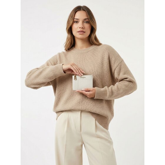 Lazarotti Bolonia Llavero de cuero Tarjetero de cuero de 11,5 cm con compartimento para etiqueta de aire