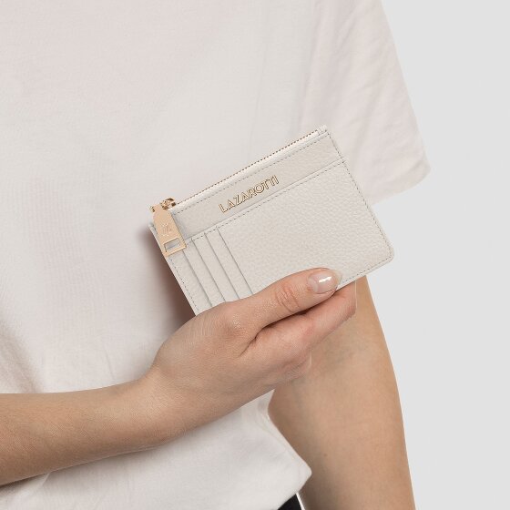 Lazarotti Estuche para llaves de piel Bolonia 11,5 cm con compartimento para etiqueta de aire