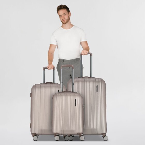 Polestream Moonrock 4 ruedas Juego de maletas 3 piezas con pliegue de expansión