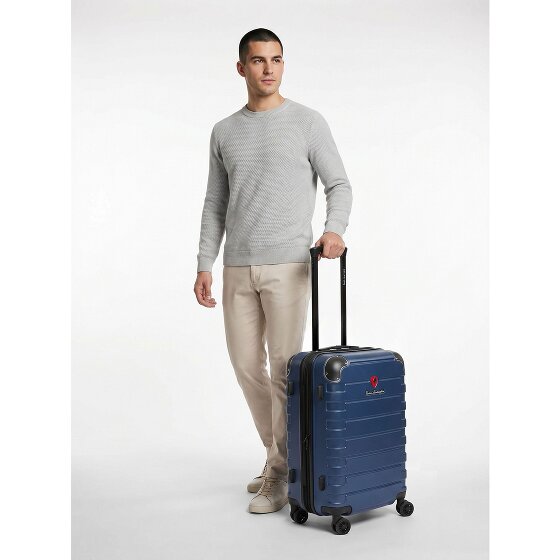 Tonino Lamborghini Milano 4 ruedas Trolley de cabina S 54 cm Con fuelle expandible
