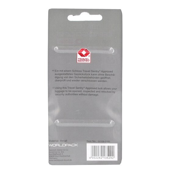 Worldpack Reiseaccessoires Cerradura de equipaje 4 cm