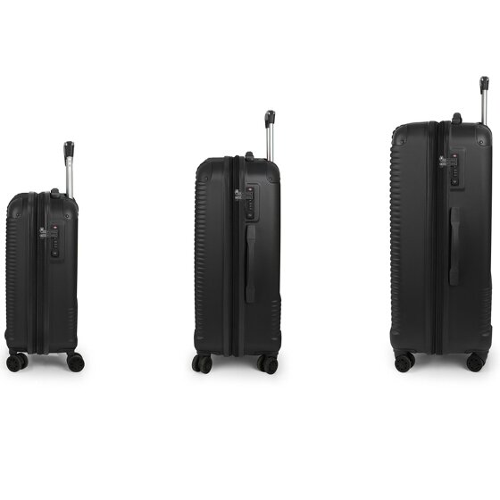 Gabol Balance XP 4 ruedas Juego de maletas 3 piezas con pliegue de expansión