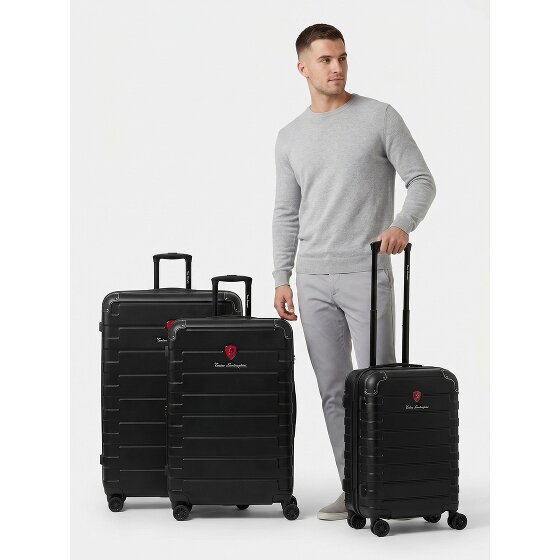 Tonino Lamborghini Tonino Lamborghini Milano Trolley 3-SET con pliegue extensible y Maleta XL