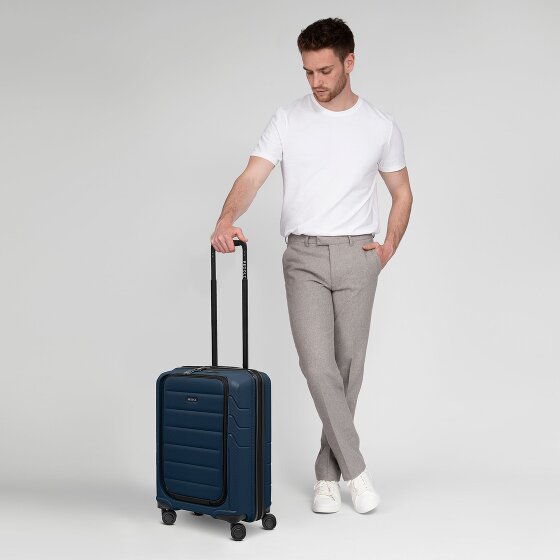 Redolz Trolley de cabina Essentials 17 de 4 ruedas Compartimento para portátil con bolsillo blando de 55 cm