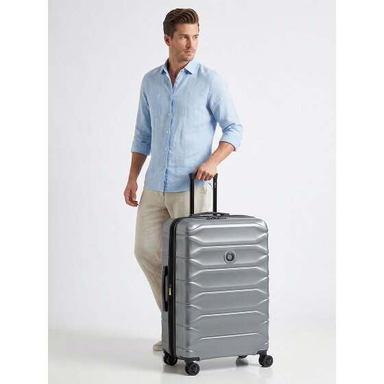 Delsey Paris Meteor 4 ruedas Trolley L 78 cm Con asa expansible