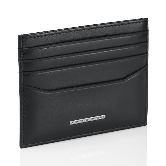 Porsche Design Estuche clásico para tarjetas de crédito de cuero RFID de 10 cm