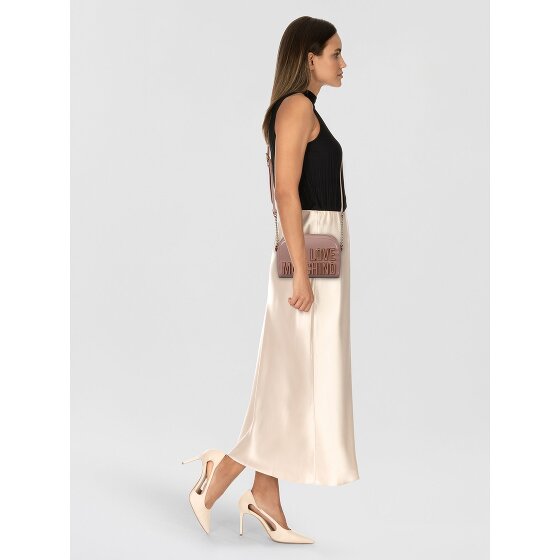 Love Moschino Enameled Logo Bolsa de hombro 20 cm