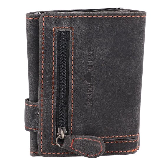 Greenburry Cartera original vintage de cuero RFID de 8,5 cm