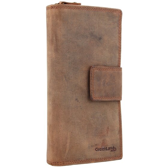 Greenland Nature Billetera Montenegro de cuero RFID 9,5 cm