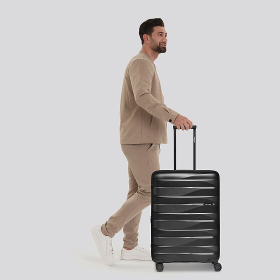 Bergpfeil Trolley de viaje de 4 ruedas M 66 cm con pliegue de expansión