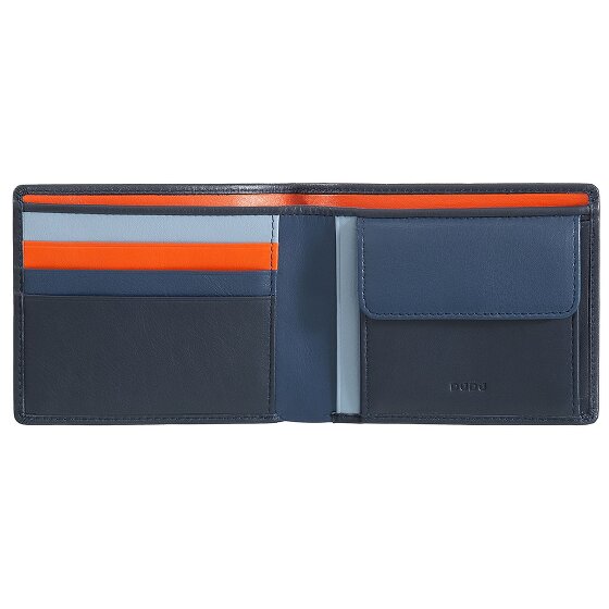 DuDu Billetera de cuero RFID 11 cm