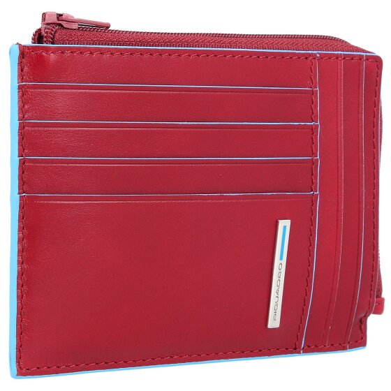 Piquadro Funda cuadrada azul para tarjetas de crédito RFID Piel 12 cm