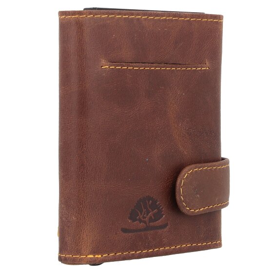 Greenburry Cartera original vintage de cuero RFID de 8,5 cm