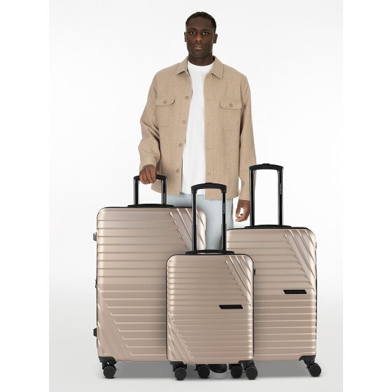 Cocoono Larnaka 4 ruedas Juego de maletas 3 piezas con pliegue de expansión