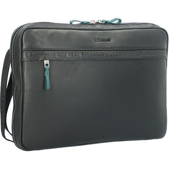 Burkely Bolsa para portátil Bold Bobby de cuero con compartimento para portátil de 39 cm