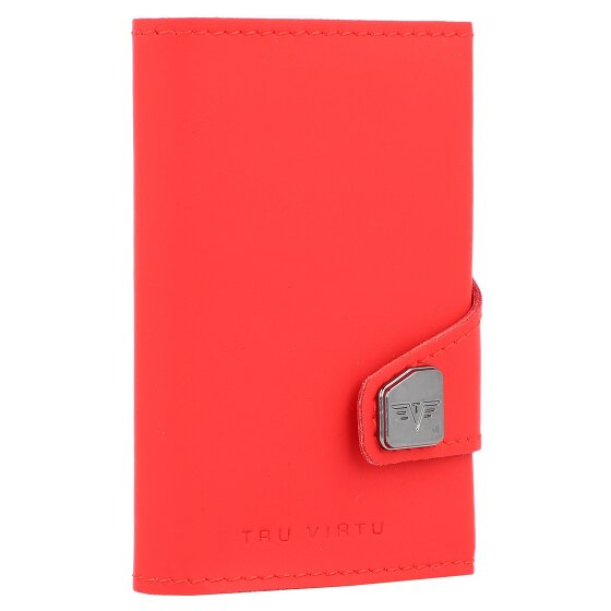 Tru Virtu Funda para tarjetas de crédito Click & Slide Cartera de piel RFID 6,5 cm